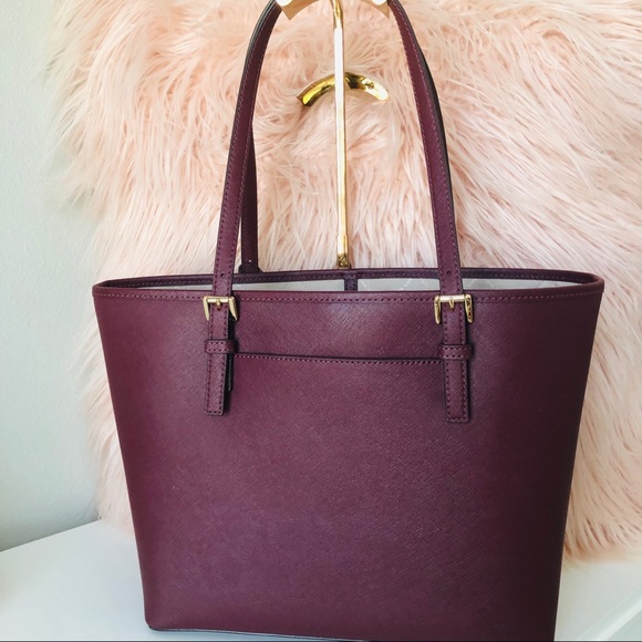 Michael kors Jet set medium carryall Tote merlot - Picture 3 of 7